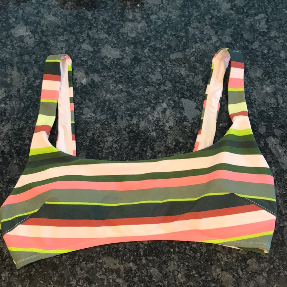 Aerie striped bikini top size small- no bottoms